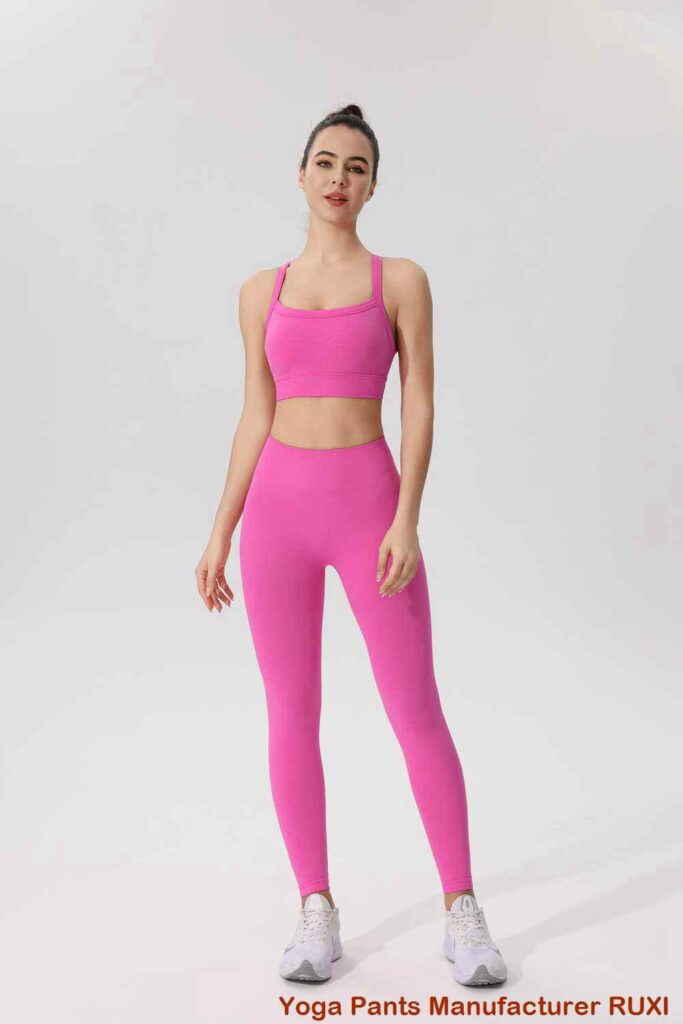 fold over yoga pants flare wholesale price RUXI exporter