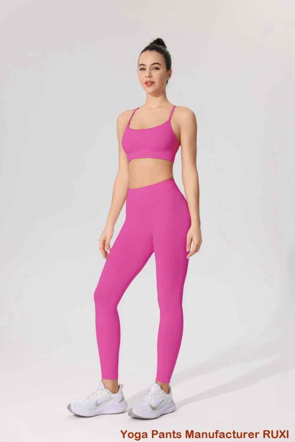 foldover waist yoga shorts wholesale price RUXI factory