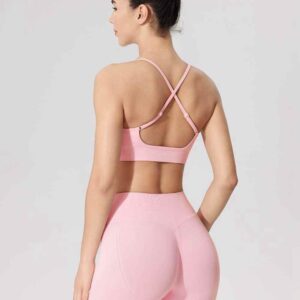 high waisted gym cycling shorts wholesale price RUXI OEM