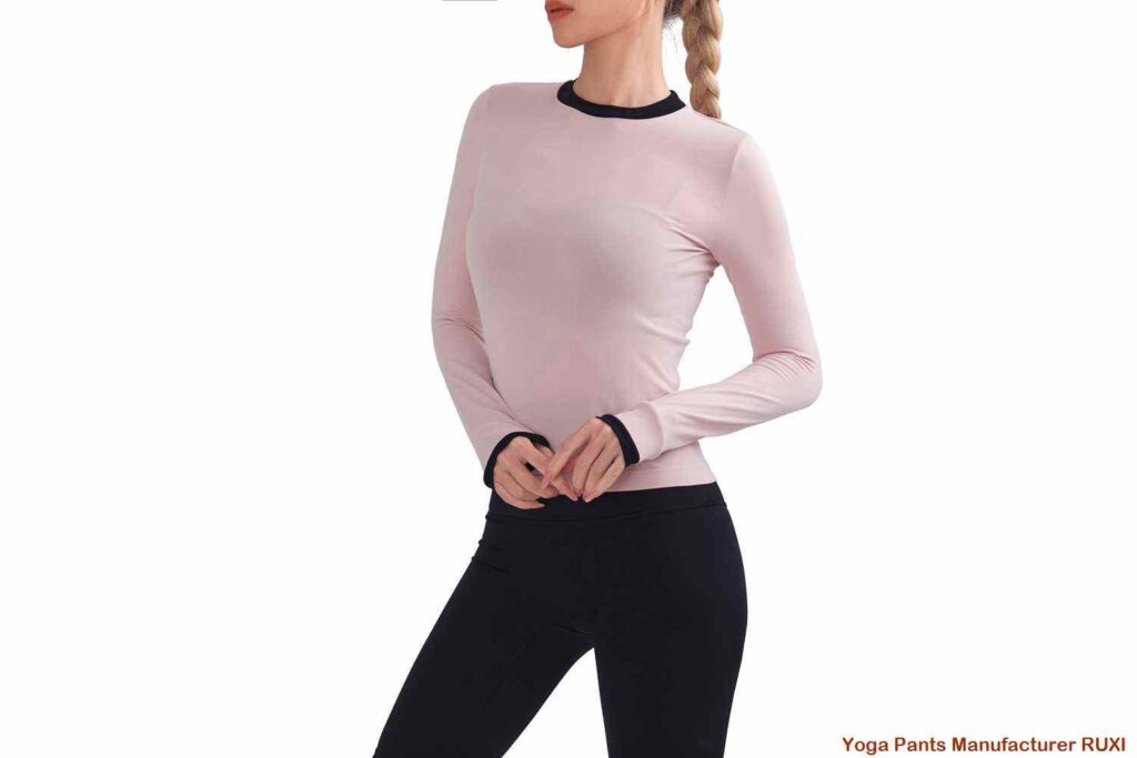 longline crop top sports bra wholesale RUXI manufacturing
