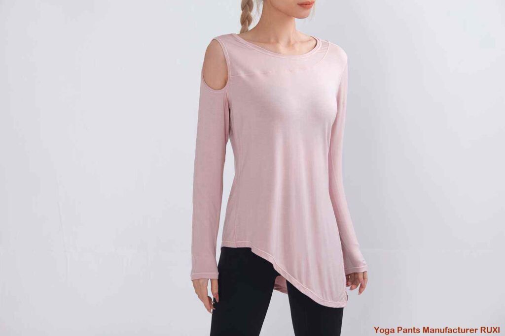 v waist flared yoga pants wholesale price RUXI supplier