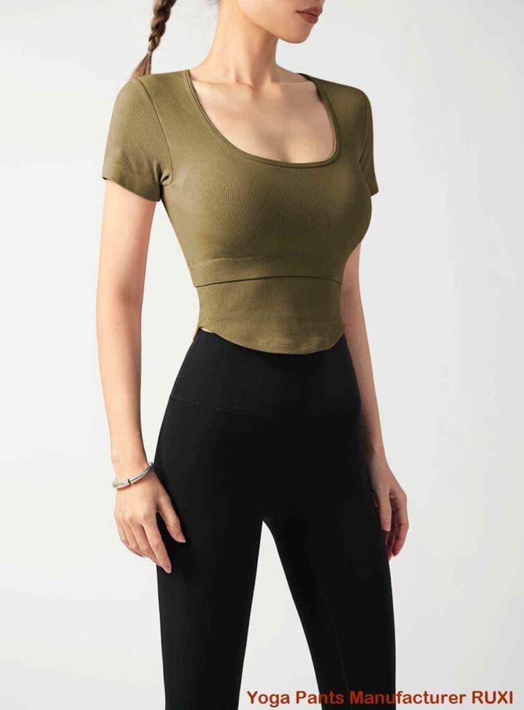 white sports bra top best wholesale price RUXI supplier