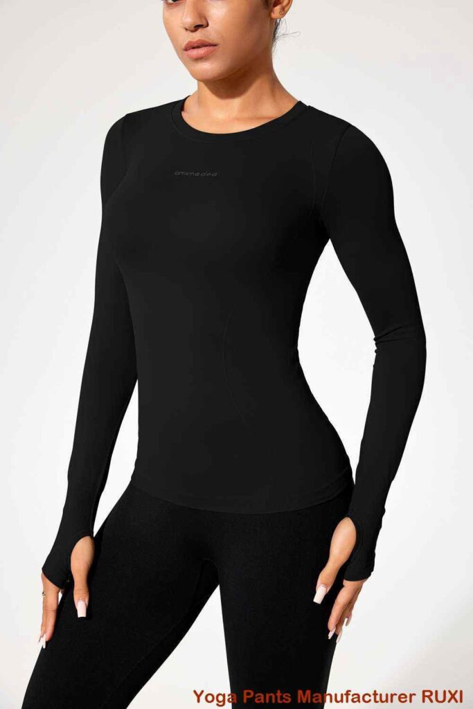 womens black sports shorts wholesale price RUXI supplier