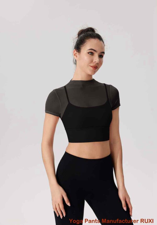 womens red yoga shorts best wholesale price RUXI factory